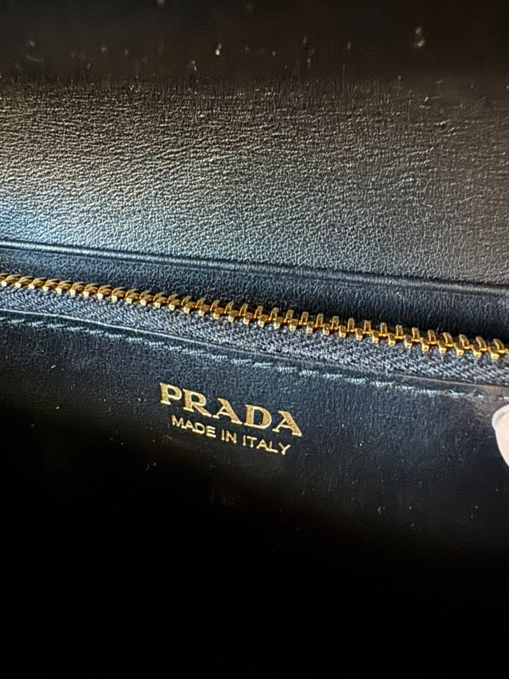 Prada Velluto Ricamo Velvet Embroidered Chain Wallet Clutch – Nero - Picture 9 of 12